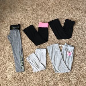 Bundle of 5 girls leggings